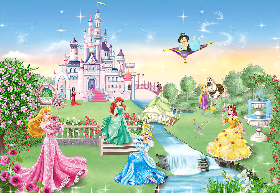 Фотообои для детской с принцессами