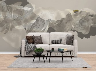 Фотообои De-Art 3Д абстракция ветер в интерьере