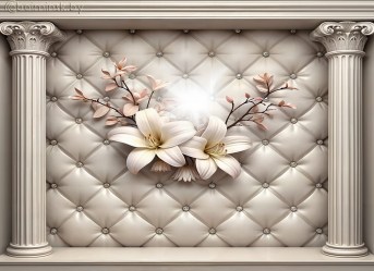 Фотообои De-Art 3Д Лилии классика