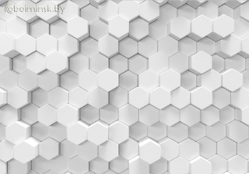 Фотообои De-Art 3Д Шестиугольники