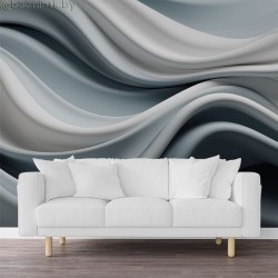 Фотообои De-Art Тишина голубой цвет в интерьере