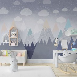 Фотообои De-Art Детские горы-9 в интерьере