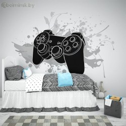 Фотообои De-Art Джойстик в интерьере детской
