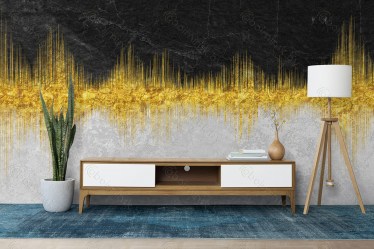 Фотообои De-Art Контраст фреска в интерьере комнаты