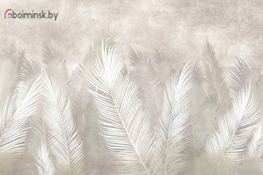 Фотообои фреска листья пальмы снизу