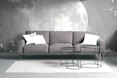 Фотообои De-Art Луна в интерьере