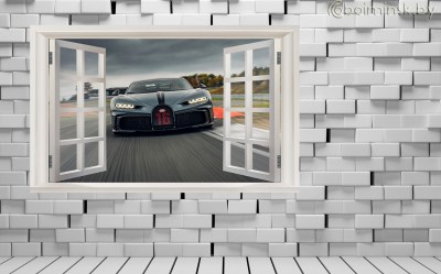 Фотообои De-Art Окно на кирпичной стене