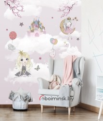 Фотообои Принцесса в интерьере детской комнаты