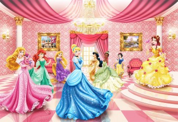 Фотообои для девочек с принцессами 