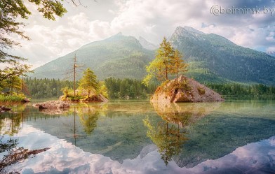 Фотообои De-Art Прозрачность горного озера