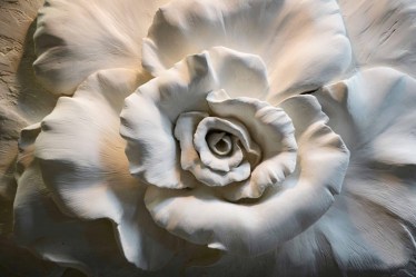 3Д Фотообои роза барельеф