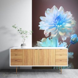 Фотообои De-Art Шелковый цветок в интерьере
