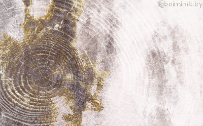 Фотообои De-Art Спил дерева фреска теплый