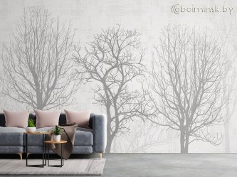 Фотообои De-Art Зимний сад в интерьере комнаты