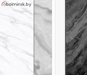 Фотопанно 3Д Мраморные панели черно-белый цвет